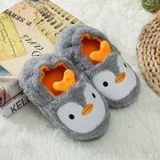 Floleo Clearance Toddler Infant Kids Baby Warm Shoes Boys Girls Cartoon Soft-Soled Slippers